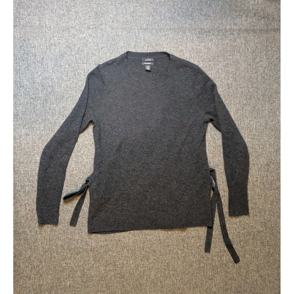 Halogen 100% Cashmere Sweater Women XS Black Long Sleeve Stylish Pullover‎ Shirt